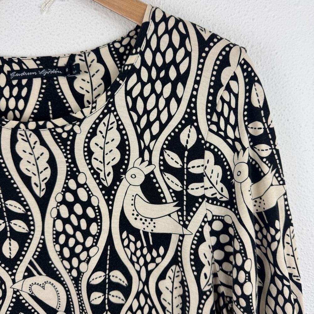Gudrun Sjödén Bird & Leaf Print Swing Dress - Picture 2 of 7
